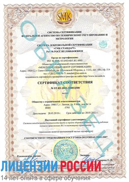 Образец сертификата соответствия Дивногорск Сертификат OHSAS 18001